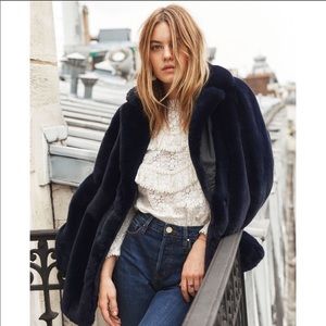 Sezane blue coat NWT ✨